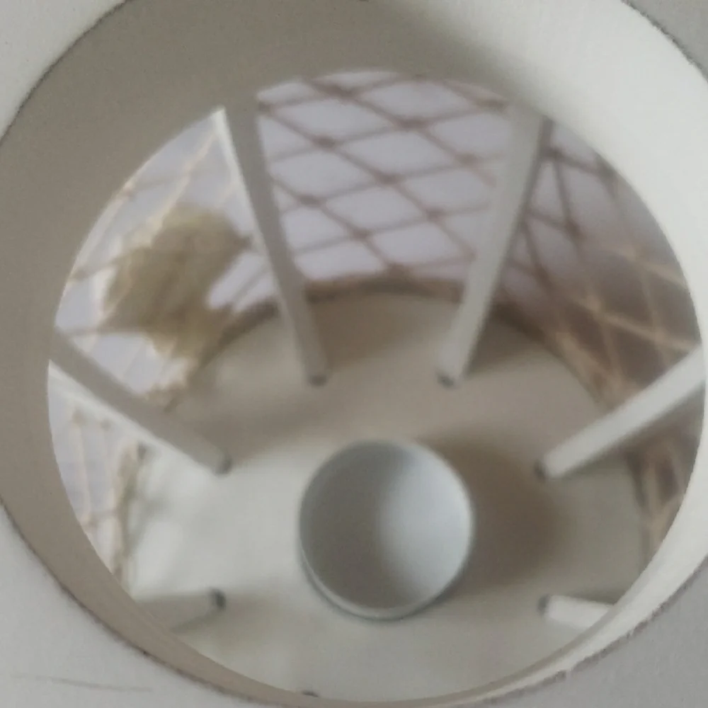 Coastal-theme White Wood Lantern with Starfish/Shell/Fishnet Accents, NWT